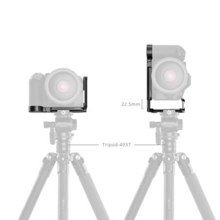 SmallRig 5962 - montażowa płytka L-kształtna do Canon EOS R6 Mark III / R6 Mark II - przykład użycia